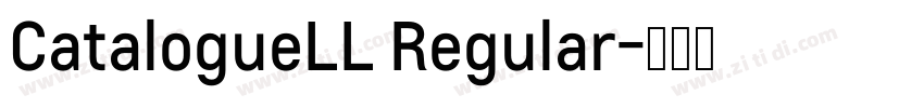 CatalogueLL Regular字体转换